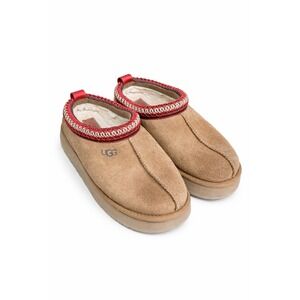UGG TASMAN  Womens Shoes Size 6 Suede & Sheepskin Chestnut Slip On Slippers